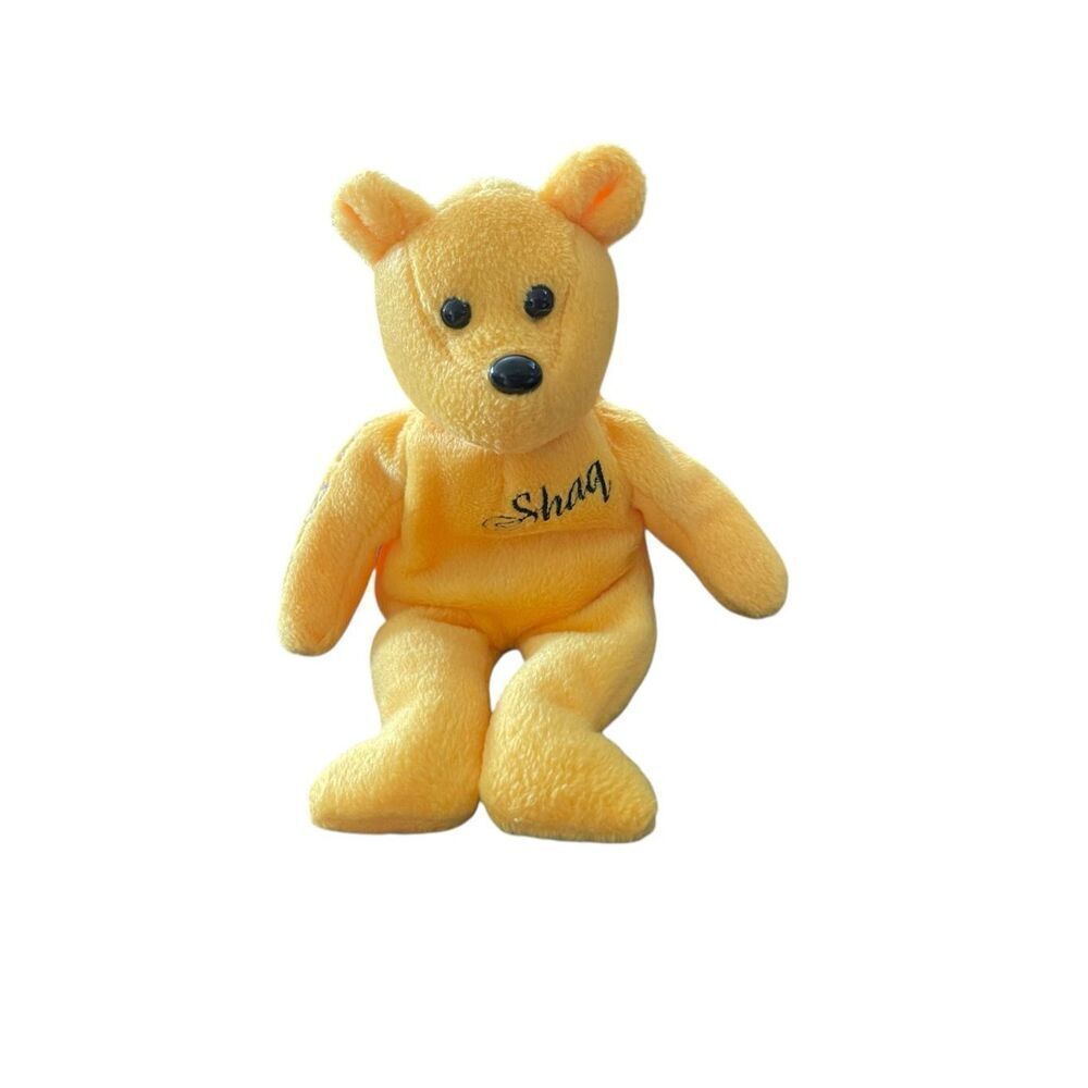 23k Gold'n Bears Yellow Shaq O'neal 34 Lakers Collectible Bear Stuffed Animal 8"